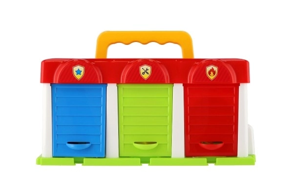 Garázs autókkal és kiegészítőkkel Technok Toys