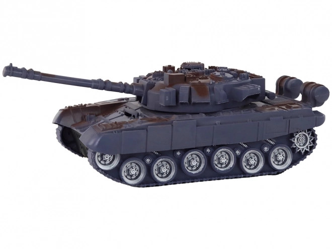 Remote Control Tank With Lights and Sound - Blue 1:18