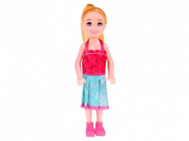 Charming Mini Doll in Dress 13cm