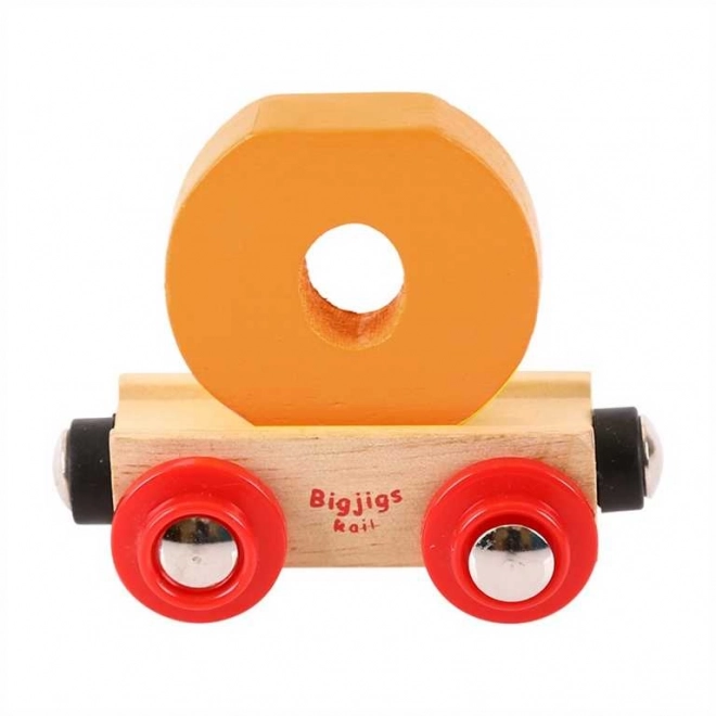 Wooden Railway Wagon - Letter O