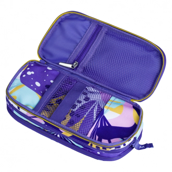 Baagl student pencil case violet