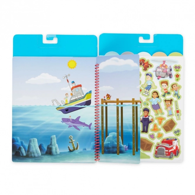 Paw Patrol Reusable Stickers Flip-Flap Bay Adventures