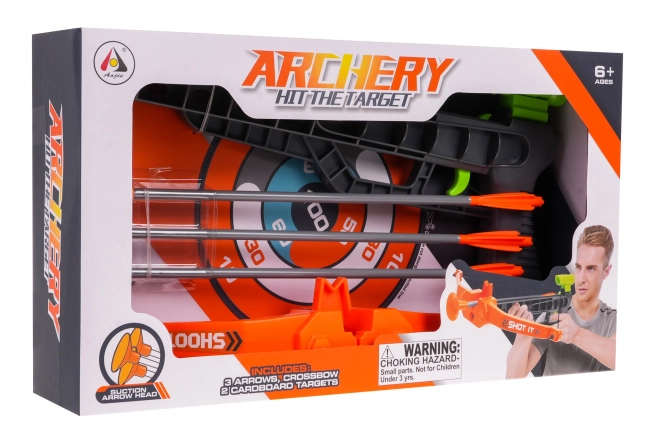 Crossbow with Target Toy Set for Kids 6+