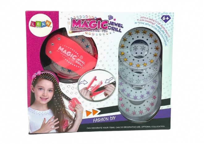 hair jewelry and decoration set with applicator