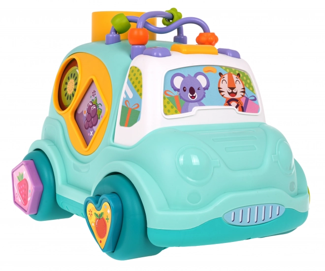 Multifunctional Toy Bus with Shape Sorter