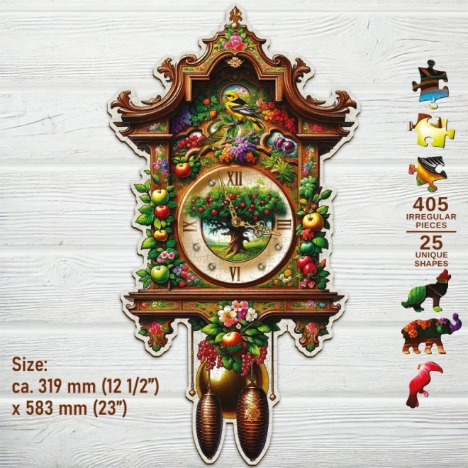 Wooden Puzzle Cuckoo Clock by Wooden City