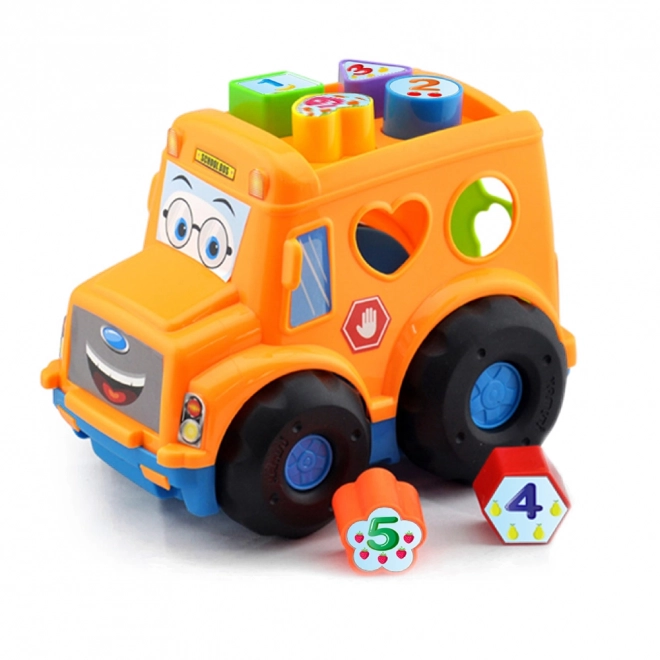 Shape Sorter Baby Bus Toy Orange