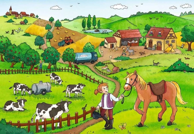 Ravensburger Farm Work Puzzle Set for Kids