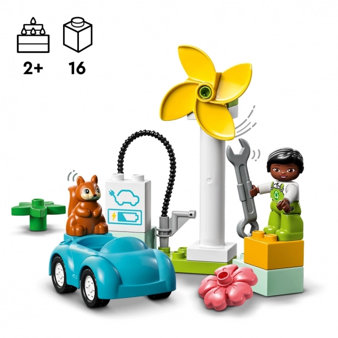 Duplo Wind Turbine and Electric Car