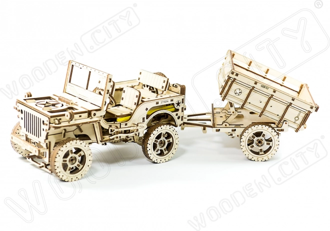 Wooden 3D Puzzle Jeep 4x4