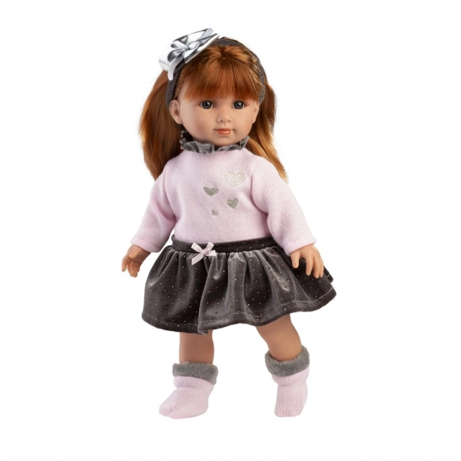 Nicole Lifelike Doll with Soft Cloth Body - 35 cm