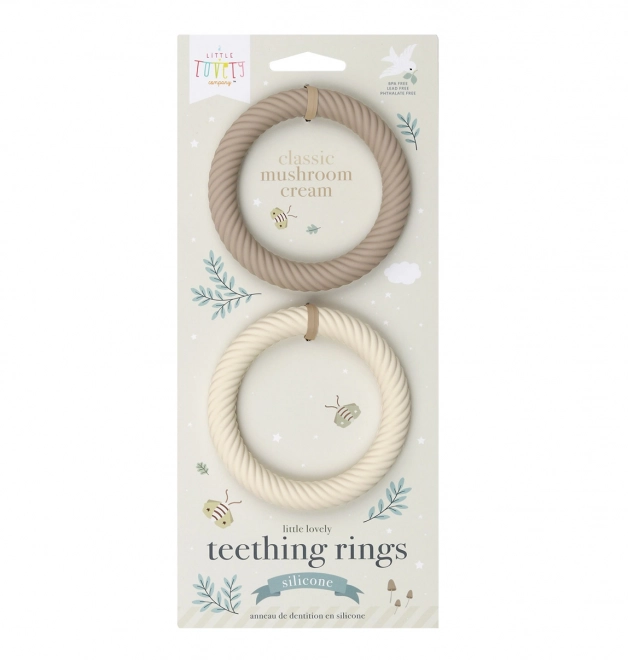 Silicone Teethers Set - Taupe by A Little Lovely Company