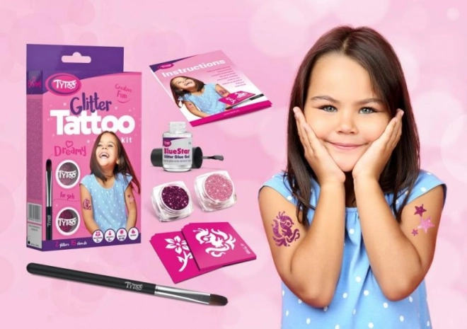 Dreamy Glitter Tattoo Set for Girls