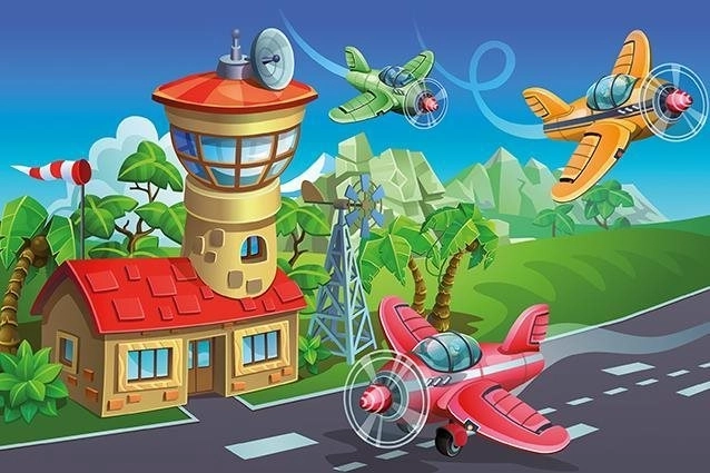 Wooden Puzzle Crazy Pilots 50 Pieces