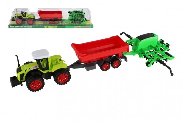 Toy Tractor with Trailer and Gates