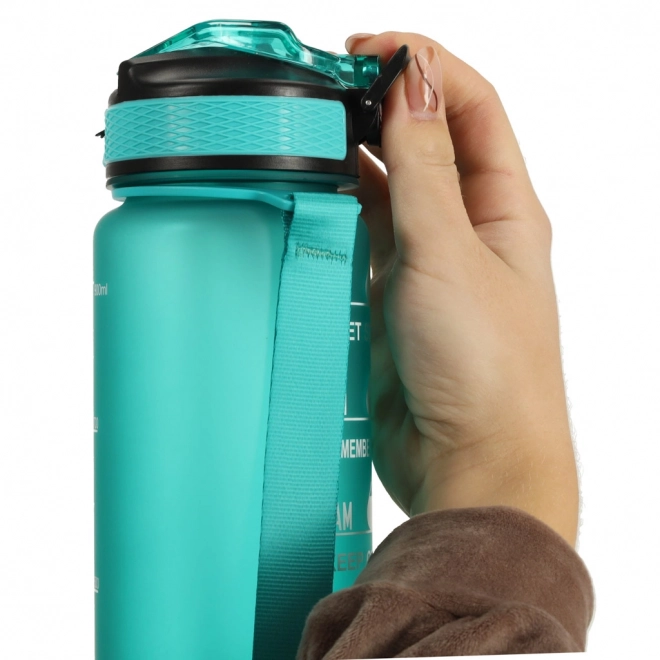 Motivational Water Bottle with Straw and Handle