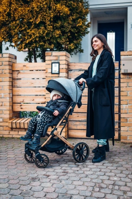 Momi Estelle All-Terrain Stroller Black Ginko