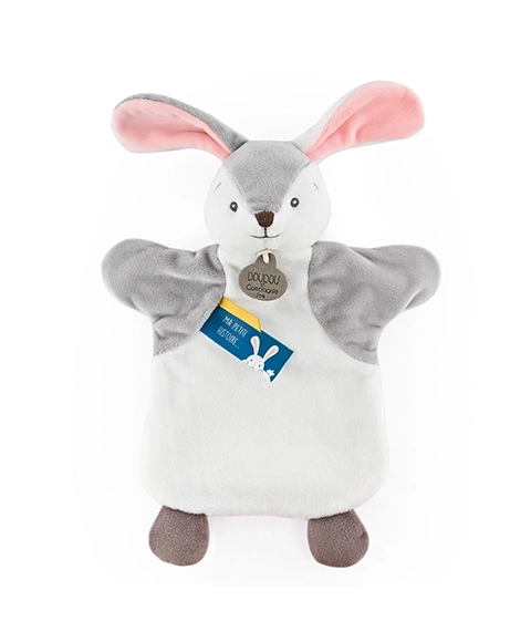 Doudou Plush Bunny Puppet 25 cm