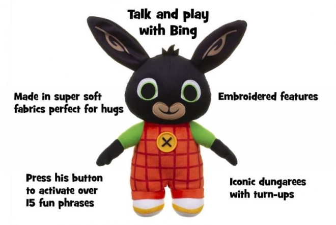 Talking Plush Bing Rabbit Toy in Czech