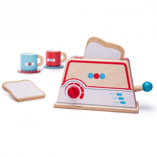 Wooden Toaster with Dots