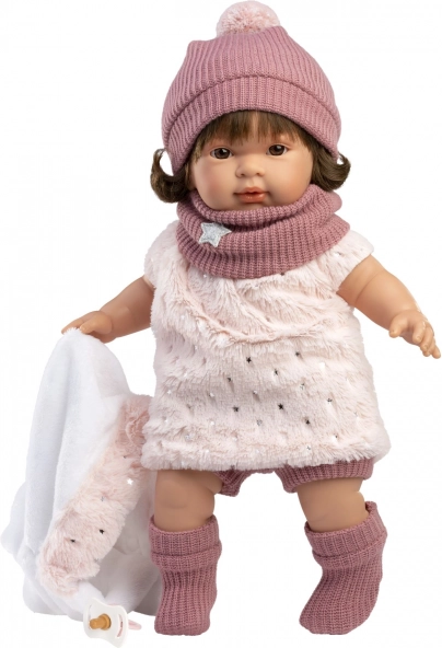 Realistic Doll Carla with Sounds and Soft Fabric Body 42 cm