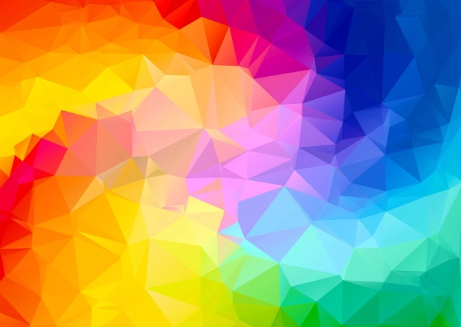 Enjoy Puzzle Gradient Polygonal Spiral