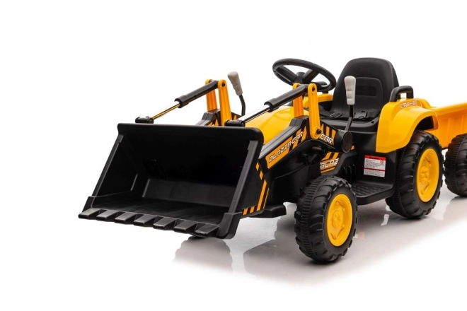 Elektrischer Traktor mit Schaufel Gelb