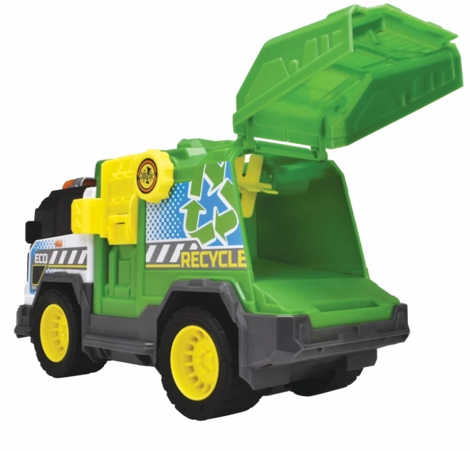 Green Garbage Truck with Lights and Sounds