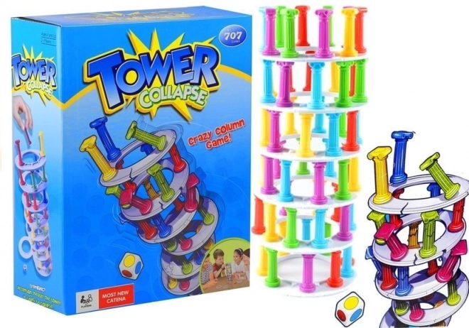 Exciting Tilted Tower Game with Columns Family Game