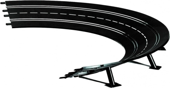 Curva inclinata 2/30 per piste Carrera Evolution, Digital 132 e Digital 124