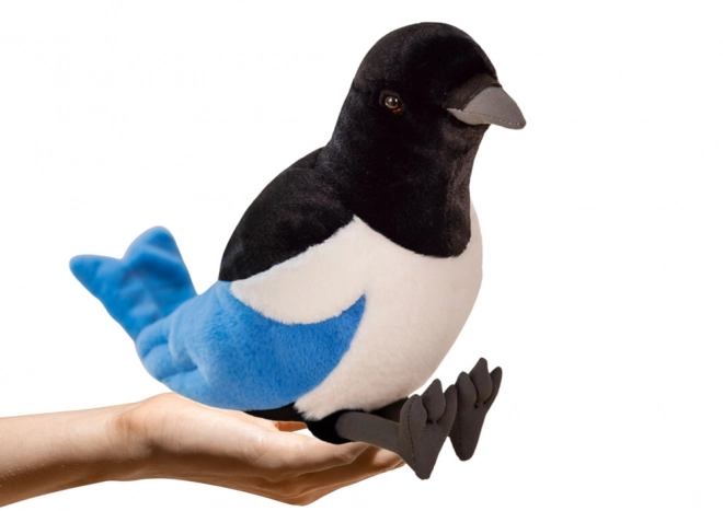 Blue Plush Magpie Toy 30cm