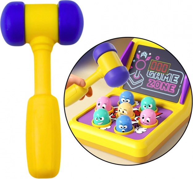 Jeu d'Habileté Whack A Mole Machine avec Marteau Lumières Sons