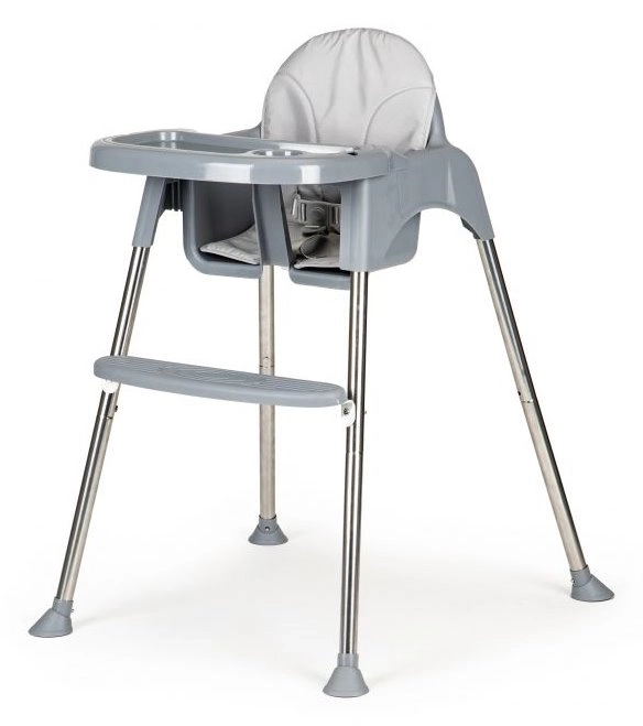 Children's High Feeding Chair with Tray and Belts