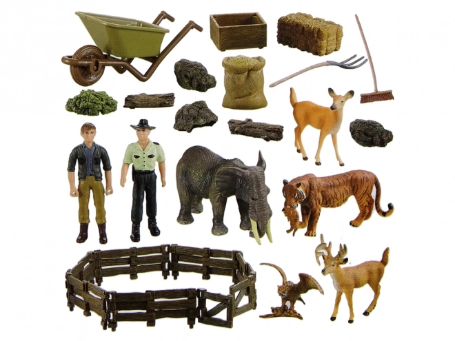 Set Costruzione Fattoria con Animali Fai da Te