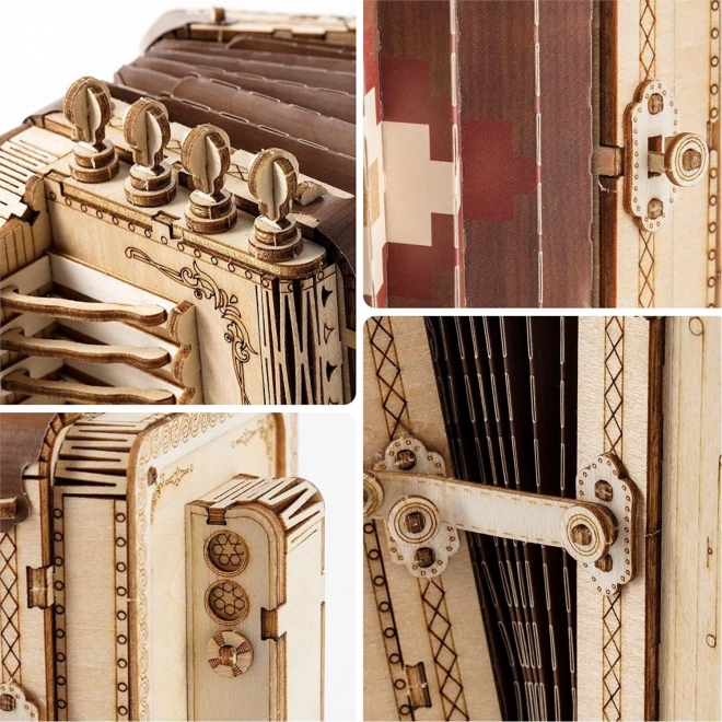 Wooden 3D Puzzle Pull Accordion