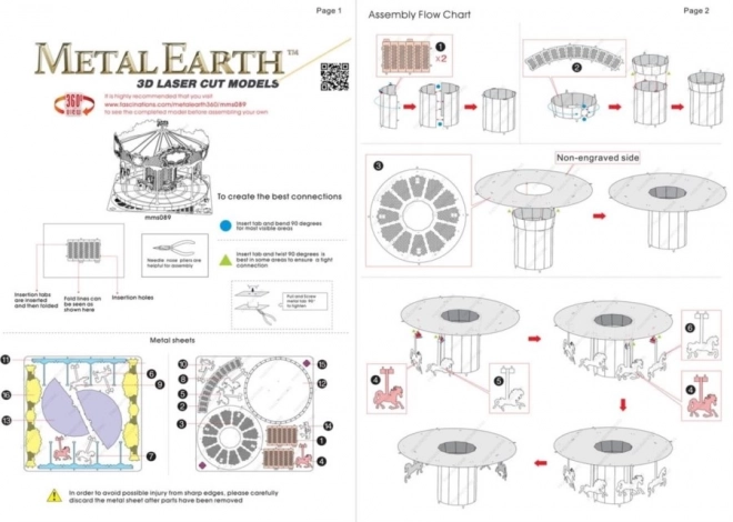 Metal Earth 3D Puzzle Carousel