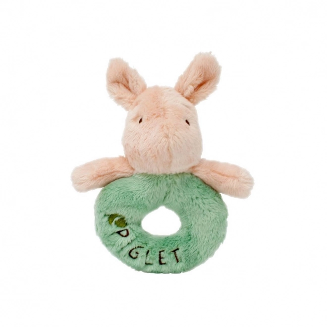 Rainbow Plush Rattle Piglet