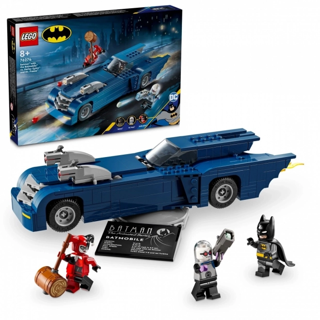 Batman and Batmobile vs Harley Quinn and Mr. Freeze