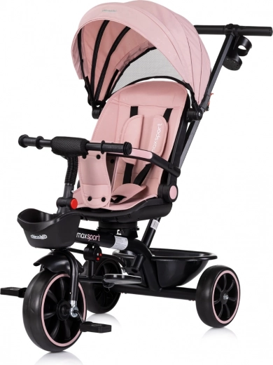 Chipolino triciclo con tettoia Max Sport 2 in 1 rosa