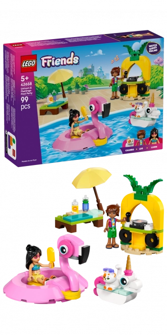 Lego Friends Poolspaß mit Einhorn und Flamingo