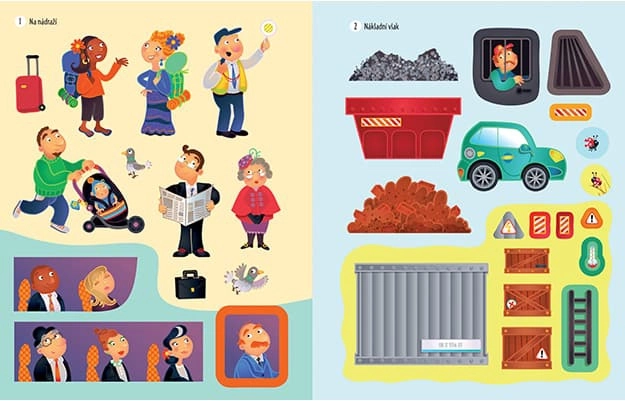 Sticker Book Trains