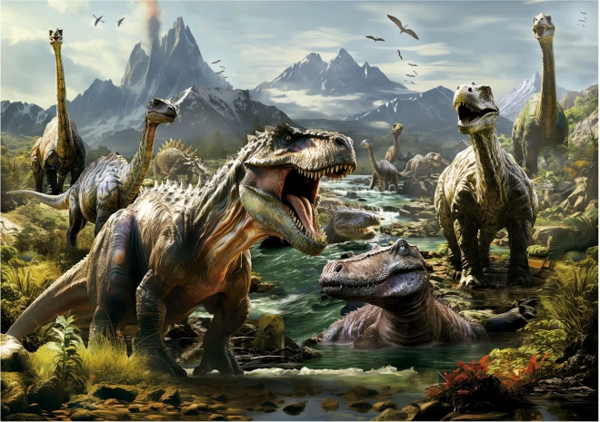 Puzzle dinosauri furiosi 1000 pezzi