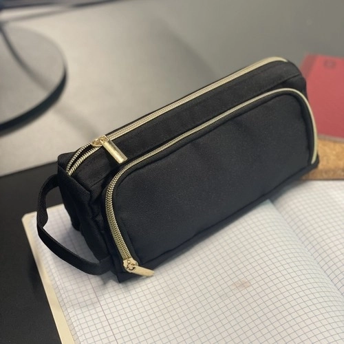 Large Black School Pencil Case