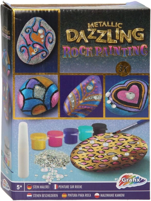Set di Pittura GRAFIX: Pietre Metalliche e Scintillanti