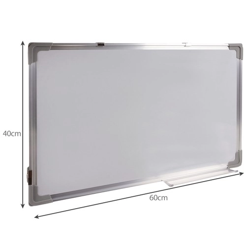 Dry Erase Whiteboard Magnetic 40x60cm with Markers, Magnets, and Eraser