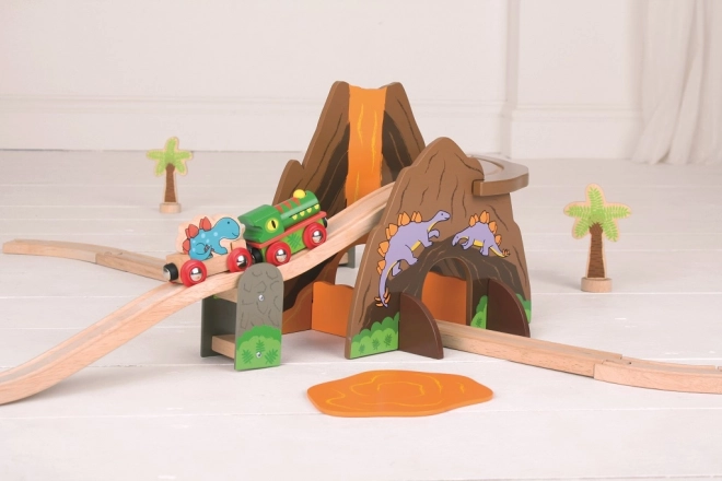 Wooden Dinosaur Train Set