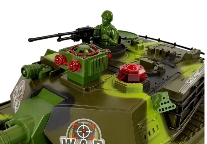 Large Remote Control Tank with Lights and Shooting Sounds