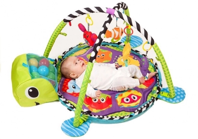 Educational Baby Turtle Play Mat 3-in-1 Ball Pit