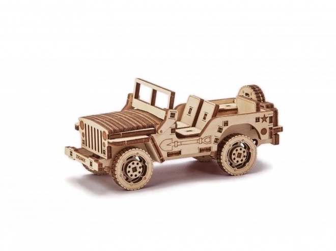 Wooden 3D Puzzle Jeep