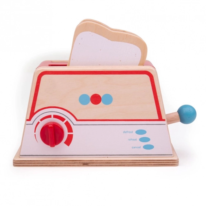 Wooden Toaster with Dots